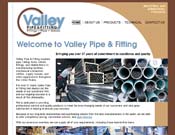 Valley Pipe & Fitting: Graphic design by Averra/Cheryl Mitchell, with photography and site programming by Averra Media.