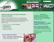 NetGain Corporation: Graphic design, logo design, 3D graphics and site programming by Averra Media.