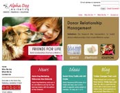 Alpha Dog Marketing: Graphic design by Hopps Communications, programming by Averra Media. Site maintained by client using Averra's Web Content Management Tool.